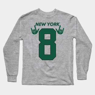 NY Jets Number AR8 Hands Long Sleeve T-Shirt